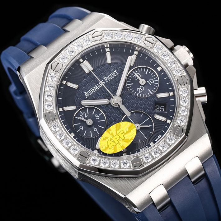 最高級オーデマピゲスーパーコピー AP ロイヤルオーク オフショア クロノグラフ 26231ST.ZZ.D027CA.01 ロイヤルオーク 37mm ブルー - 画像 (8)