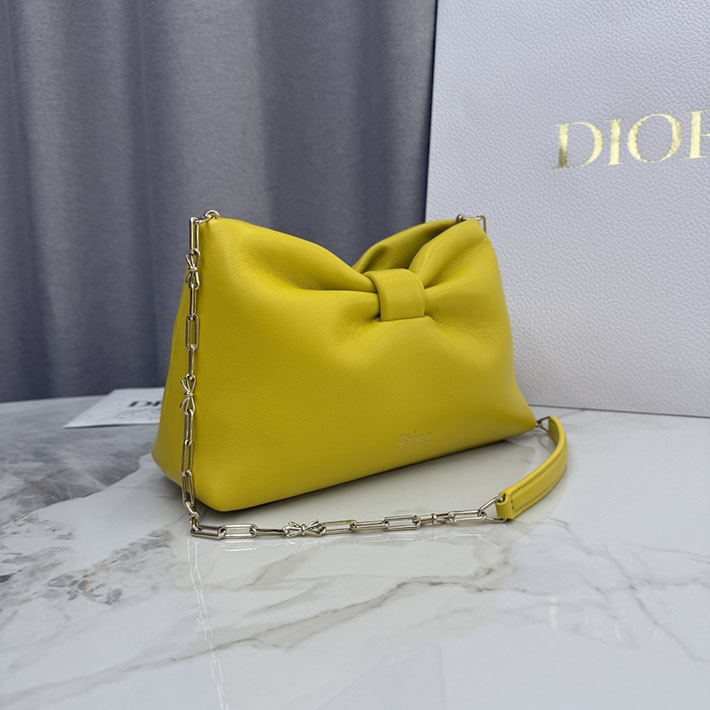 最高級ディオールスーパーコピー Dior Bow バッグ スモール ラムスキン イエロー M0715OUQO_M48Y ディオール バッグ アウトレット - 画像 (8)