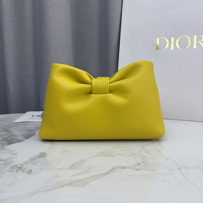 最高級ディオールスーパーコピー Dior Bow バッグ スモール ラムスキン イエロー M0715OUQO_M48Y ディオール バッグ アウトレット - 画像 (7)