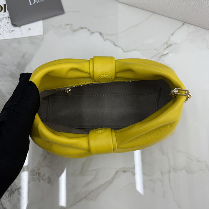 最高級ディオールスーパーコピー Dior Bow バッグ スモール ラムスキン イエロー M0715OUQO_M48Y ディオール バッグ アウトレット - 画像 (3)