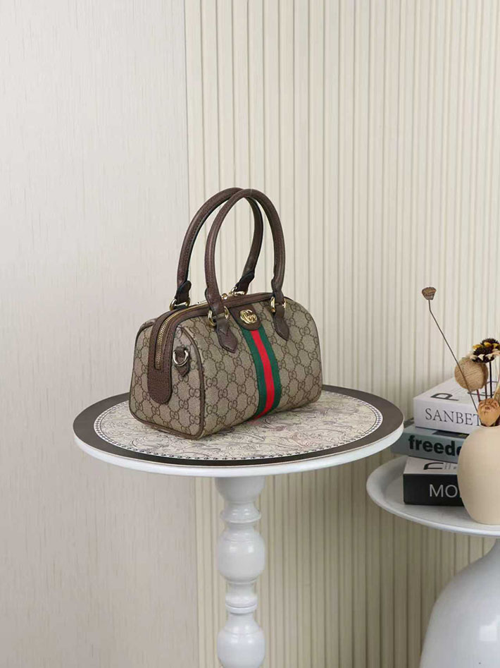 グッチ直営アウトレット店 GUCCI オフィディア スモール ボストンバッグ ベージュ&ブラウン 841294 FAFWQ 9874 グッチ バッグ アウトレット - 画像 (9)