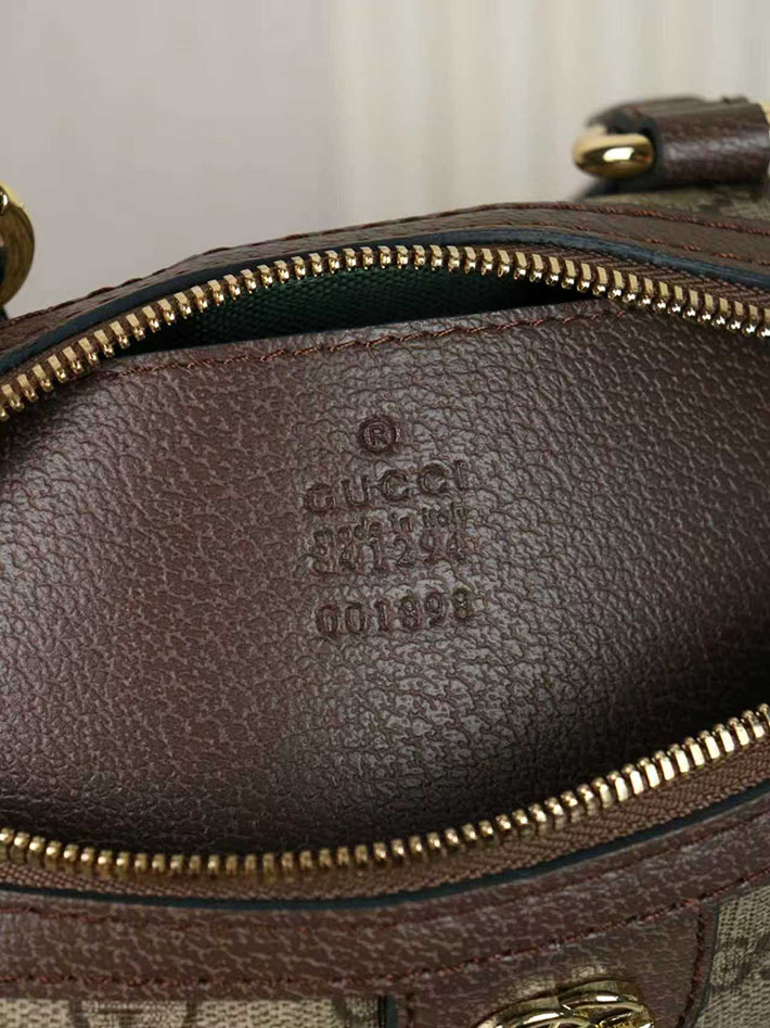 グッチ直営アウトレット店 GUCCI オフィディア スモール ボストンバッグ ベージュ&ブラウン 841294 FAFWQ 9874 グッチ バッグ アウトレット - 画像 (4)
