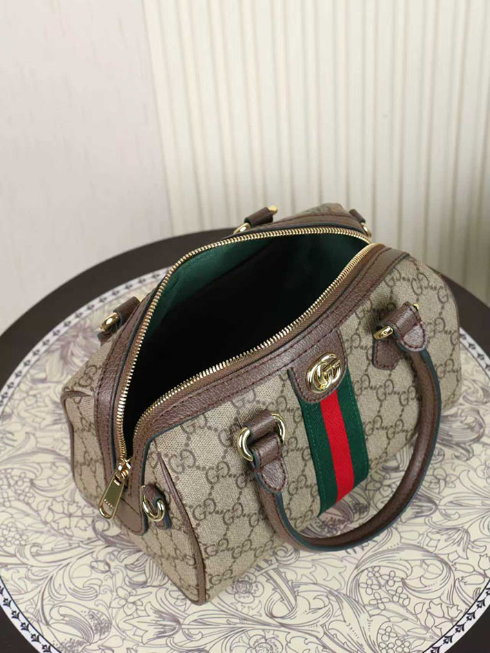 グッチ直営アウトレット店 GUCCI オフィディア スモール ボストンバッグ ベージュ&ブラウン 841294 FAFWQ 9874 グッチ バッグ アウトレット - 画像 (2)