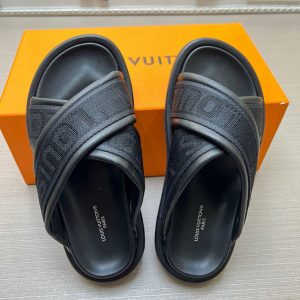 ルイヴィトン サンダル 黒
