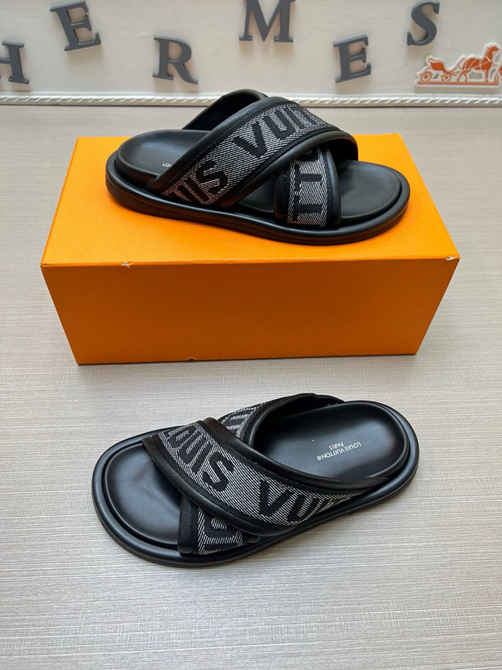 メンズ・レディース兼用 ルイヴィトン LV ブリス・ライン ミュール シューズ 靴 スライドサンダル 2629675 ルイヴィトン サンダル 安い - 画像 (8)