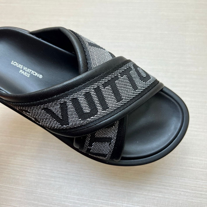 メンズ・レディース兼用 ルイヴィトン LV ブリス・ライン ミュール シューズ 靴 スライドサンダル 2629675 ルイヴィトン サンダル 安い - 画像 (6)