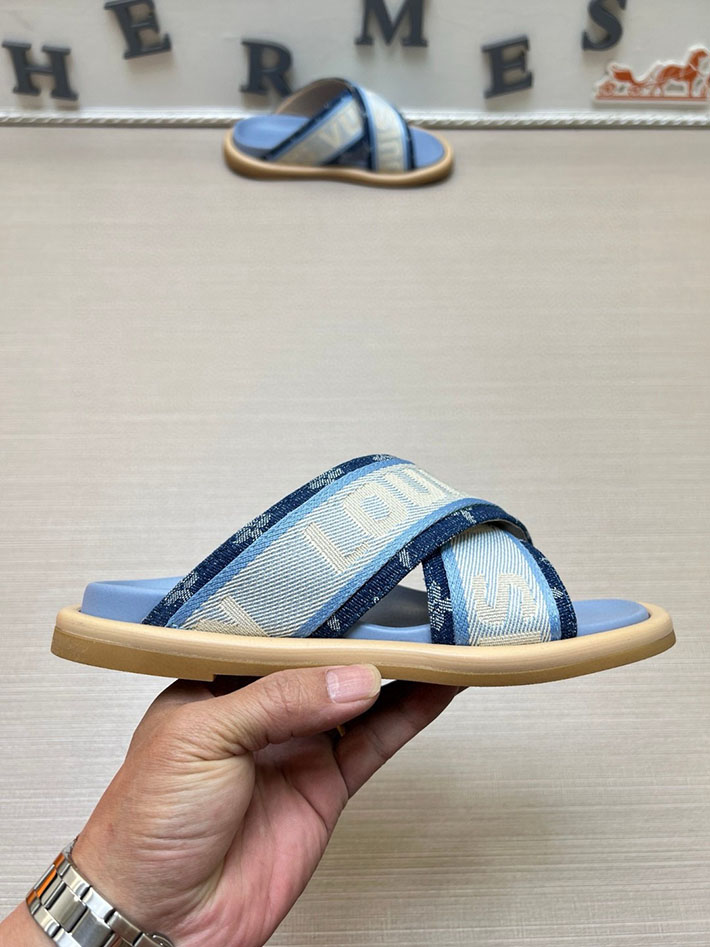 メンズ・レディース兼用 ルイヴィトン LV ブリス・ライン ミュール シューズ 靴 スライドサンダル 2629676 ルイヴィトン サンダル アウトレット - 画像 (7)