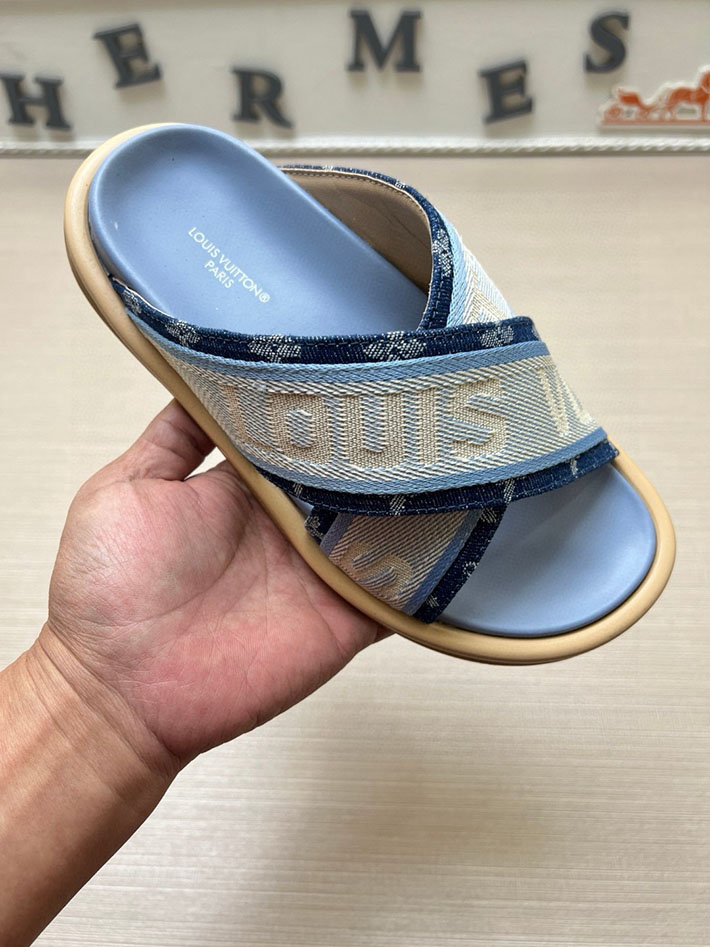 メンズ・レディース兼用 ルイヴィトン LV ブリス・ライン ミュール シューズ 靴 スライドサンダル 2629676 ルイヴィトン サンダル アウトレット - 画像 (2)