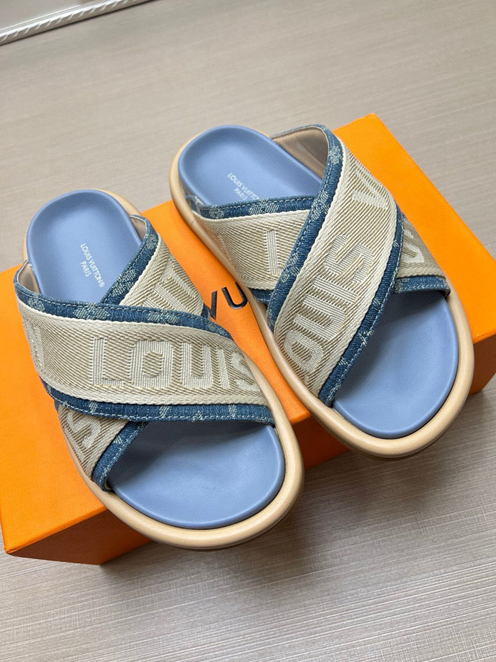 メンズ・レディース兼用 ルイヴィトン LV ブリス・ライン ミュール シューズ 靴 スライドサンダル 2629677 ルイヴィトン サンダル 激安 - 画像 (9)