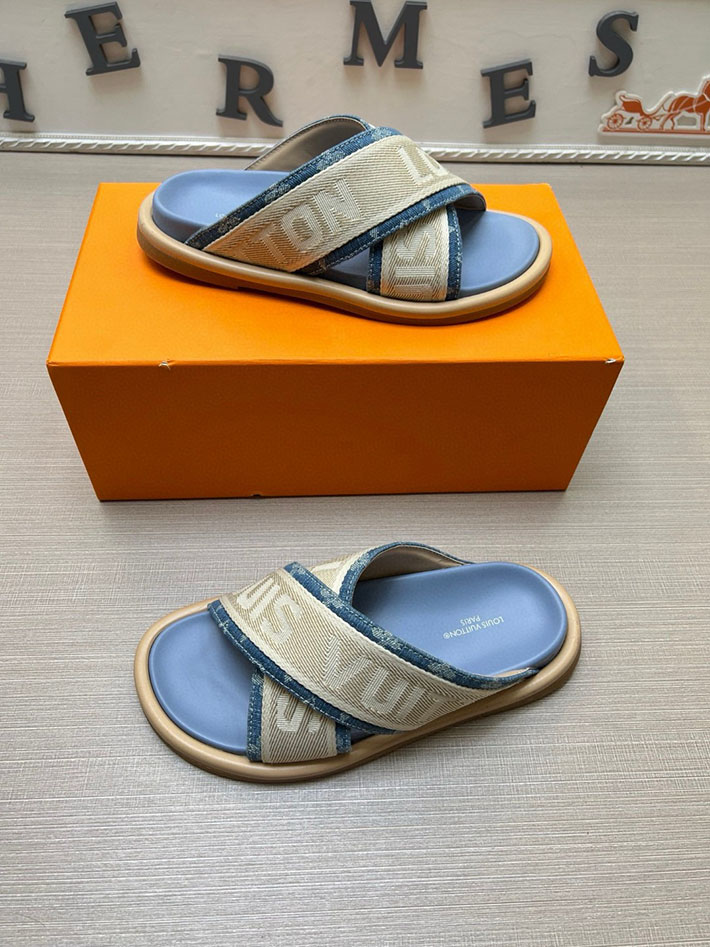 メンズ・レディース兼用 ルイヴィトン LV ブリス・ライン ミュール シューズ 靴 スライドサンダル 2629677 ルイヴィトン サンダル 激安 - 画像 (8)