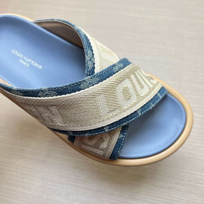 メンズ・レディース兼用 ルイヴィトン LV ブリス・ライン ミュール シューズ 靴 スライドサンダル 2629677 ルイヴィトン サンダル 激安 - 画像 (6)