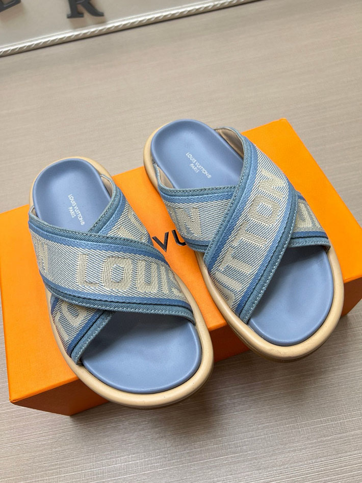 メンズ・レディース兼用 ルイヴィトン LV ブリス・ライン ミュール シューズ 靴 スライドサンダル 2629678 ルイヴィトン サンダル 値段 - 画像 (9)