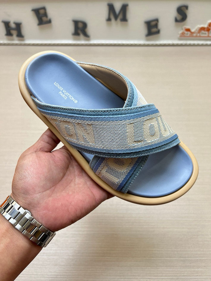 メンズ・レディース兼用 ルイヴィトン LV ブリス・ライン ミュール シューズ 靴 スライドサンダル 2629678 ルイヴィトン サンダル 値段 - 画像 (2)