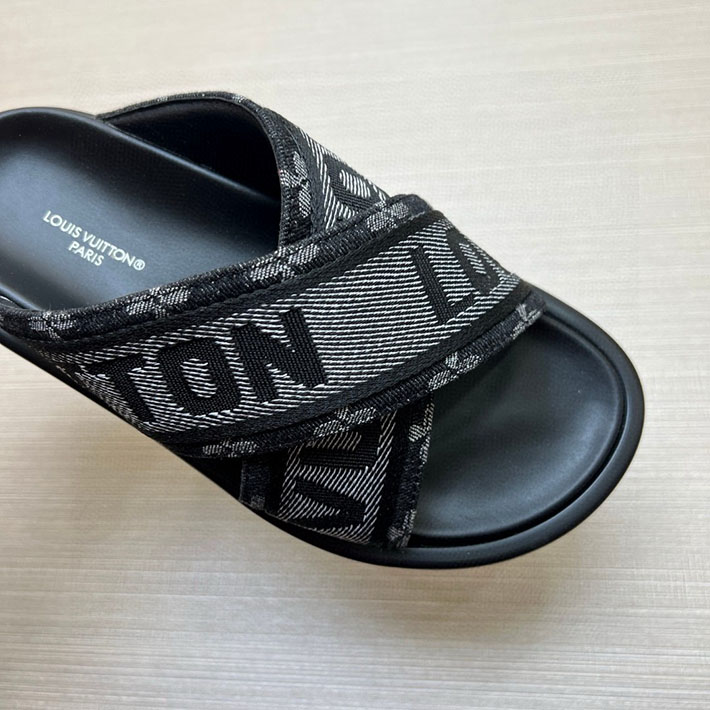 メンズ・レディース兼用 ルイヴィトン LV ブリス・ライン ミュール シューズ 靴 スライドサンダル 2629680 ルイヴィトン 靴 新作 - 画像 (6)