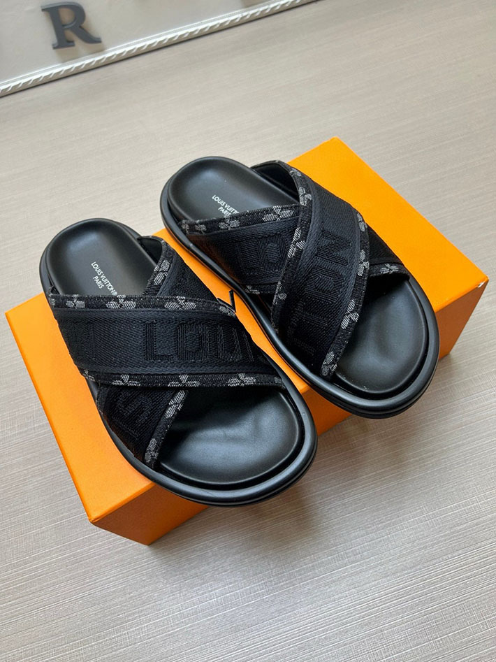 メンズ・レディース兼用 ルイヴィトン LV ブリス・ライン ミュール シューズ 靴 スライドサンダル 2629682 ルイヴィトン 靴 デニム - 画像 (9)