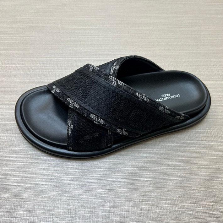 メンズ・レディース兼用 ルイヴィトン LV ブリス・ライン ミュール シューズ 靴 スライドサンダル 2629682 ルイヴィトン 靴 デニム - 画像 (4)