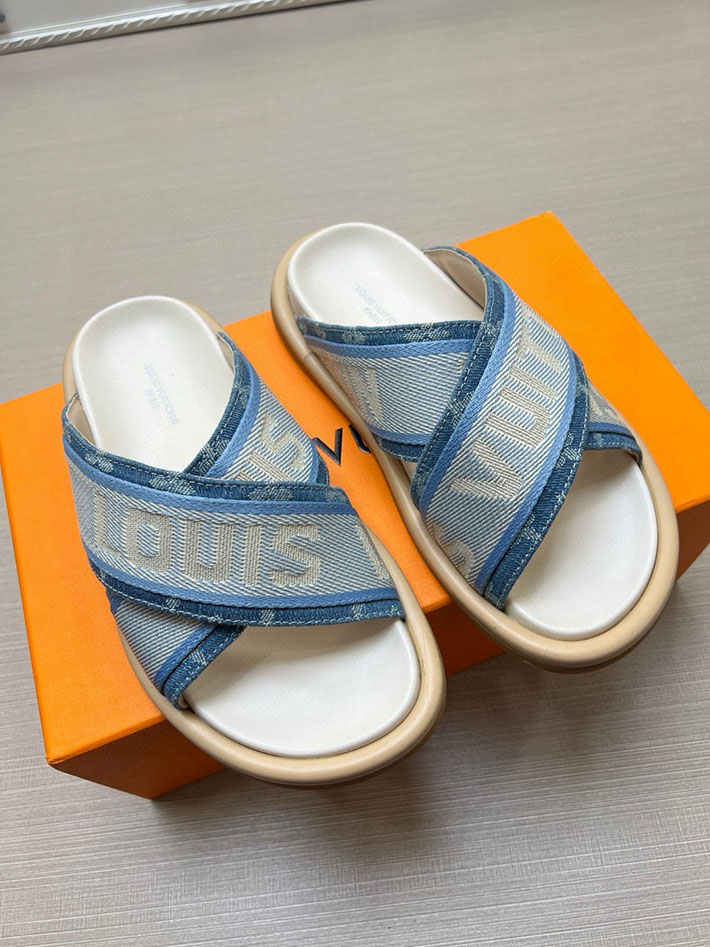 メンズ・レディース兼用 ルイヴィトン LV ブリス・ライン ミュール シューズ 靴 スライドサンダル 2629684 ルイヴィトン 靴 アウトレット - 画像 (9)