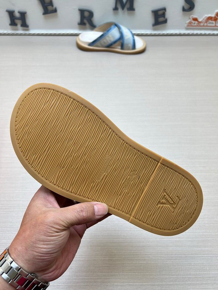 メンズ・レディース兼用 ルイヴィトン LV ブリス・ライン ミュール シューズ 靴 スライドサンダル 2629684 ルイヴィトン 靴 アウトレット - 画像 (3)