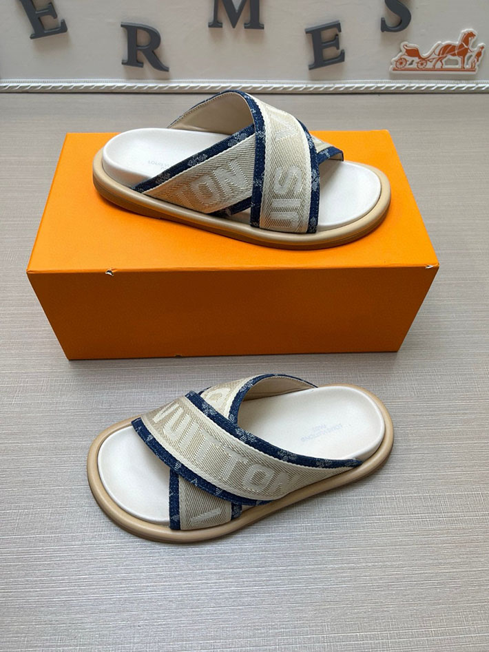 メンズ・レディース兼用 ルイヴィトン LV ブリス・ライン ミュール シューズ 靴 スライドサンダル 2629685 ルイヴィトン 靴 安い - 画像 (8)