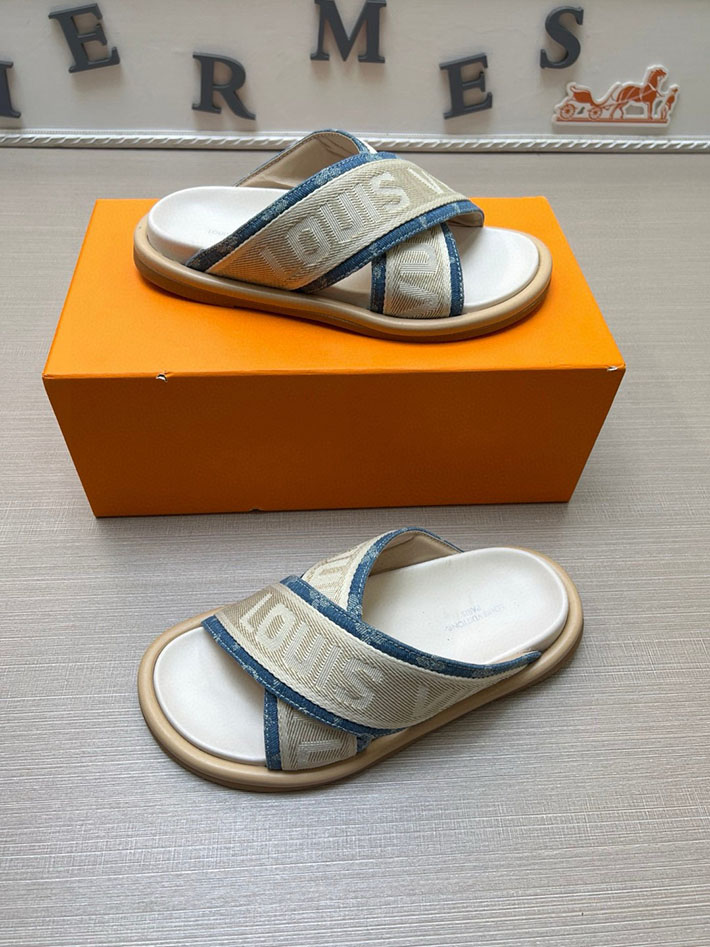 メンズ・レディース兼用 ルイヴィトン LV ブリス・ライン ミュール シューズ 靴 スライドサンダル 2629686 靴 人気ブランド メンズ - 画像 (8)