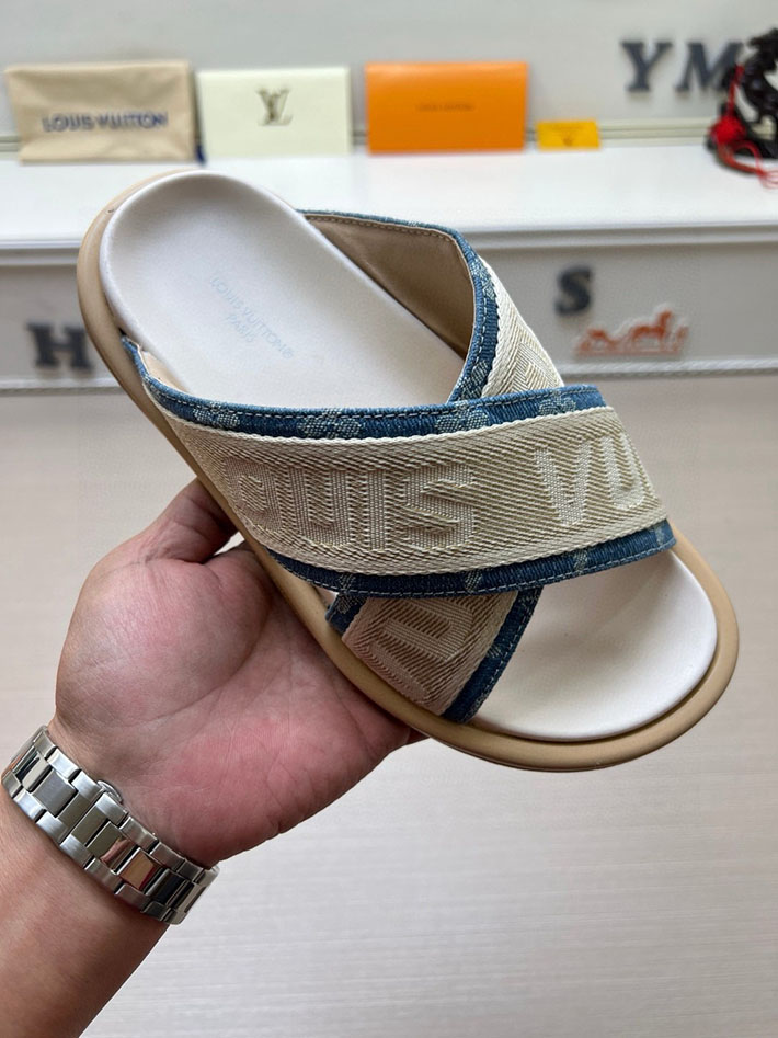 メンズ・レディース兼用 ルイヴィトン LV ブリス・ライン ミュール シューズ 靴 スライドサンダル 2629686 靴 人気ブランド メンズ - 画像 (3)