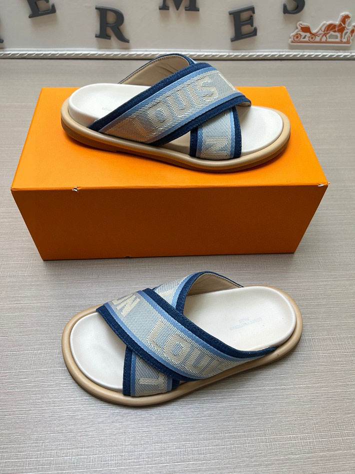 メンズ・レディース兼用 ルイヴィトン LV ブリス・ライン ミュール シューズ 靴 スライドサンダル 2629687 おしゃれ 靴 メンズ ブランド - 画像 (8)