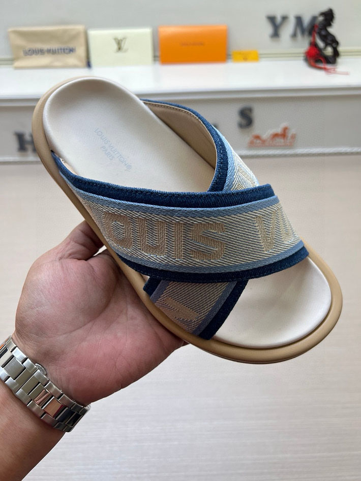 メンズ・レディース兼用 ルイヴィトン LV ブリス・ライン ミュール シューズ 靴 スライドサンダル 2629687 おしゃれ 靴 メンズ ブランド - 画像 (2)