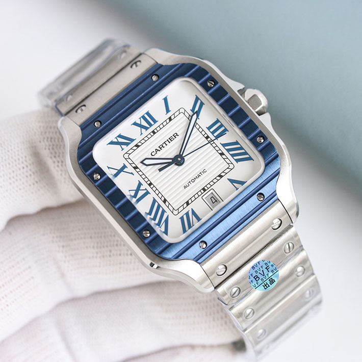 最高級カルティエスーパーコピー Cartier 39.8MM メンズ サントス ドゥ カルティエ ウォッチ WSSA0096 カルティエ 時計 人気 - 画像 (8)