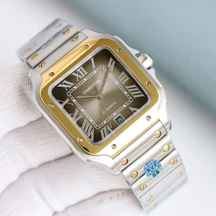 最高級カルティエスーパーコピー Cartier サントス ドゥ カルティエ LM ブラック メンズ 腕時計 WSSA0039 カルティエ 時計 新作 - 画像 (8)