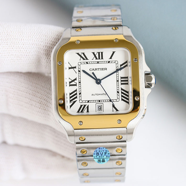 最高級カルティエスーパーコピー Cartier サントス ドゥ カルティエ LM ブラック メンズ 腕時計 WSSA0039 カルティエ 時計 新作 - 画像 (5)