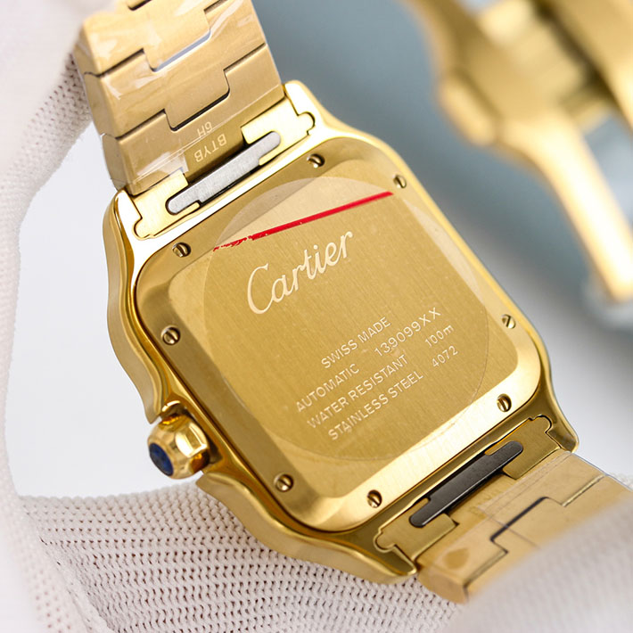 最高級カルティエスーパーコピー Cartier サントス ドゥカルティエ ウォッチ LM シルバー文字盤 腕時計 WGSA0018 カルティエ 時計 メンズ - 画像 (2)