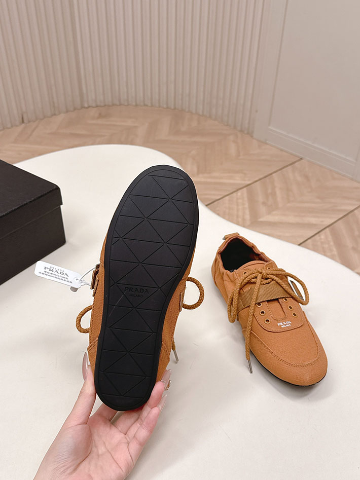 最高級プラダスーパーコピー PRADA Collapse canvas sneakers with buckled strap 2629767 プラダ バレエシューズ - 画像 (9)