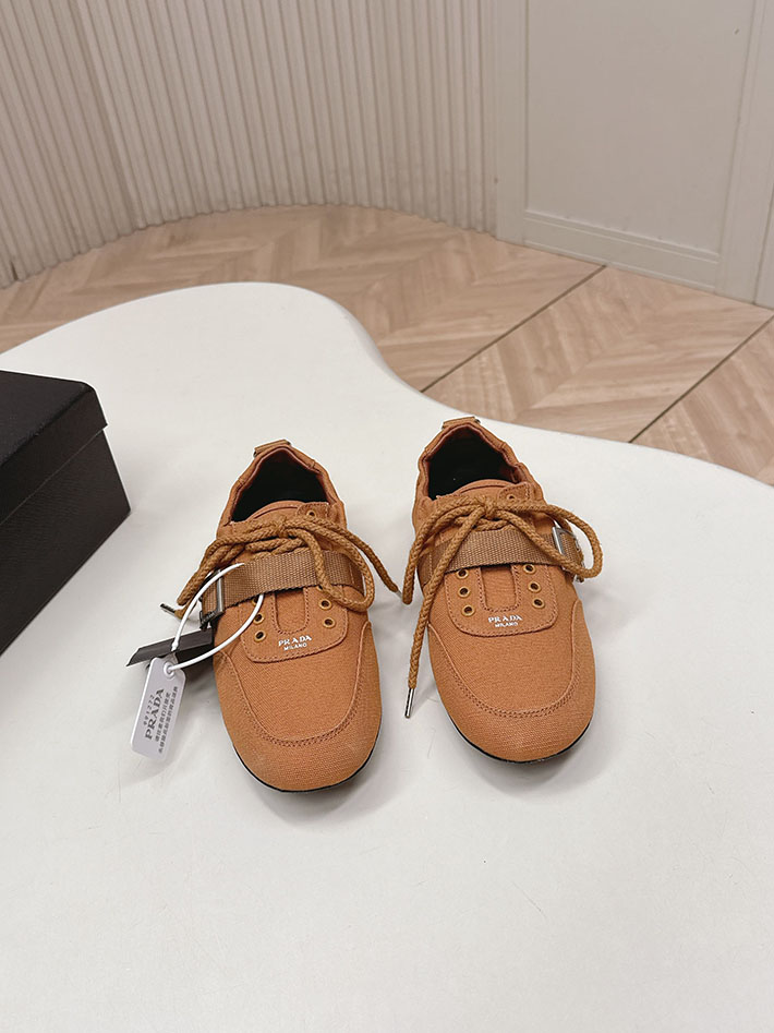 最高級プラダスーパーコピー PRADA Collapse canvas sneakers with buckled strap 2629767 プラダ バレエシューズ - 画像 (5)