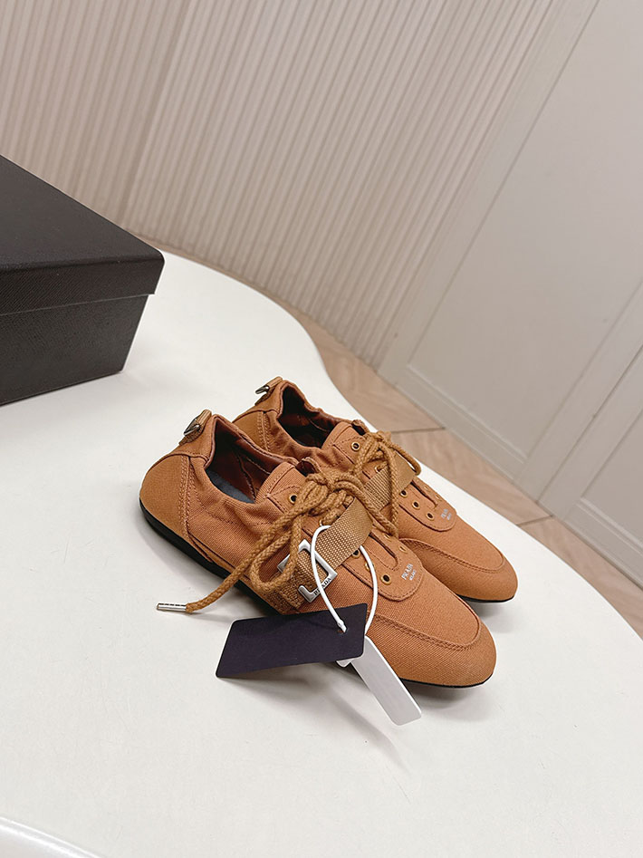 最高級プラダスーパーコピー PRADA Collapse canvas sneakers with buckled strap 2629767 プラダ バレエシューズ - 画像 (4)