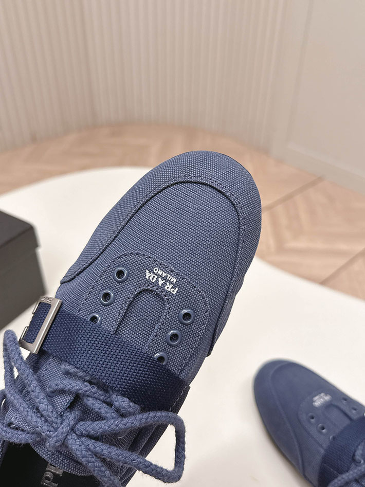 最高級プラダスーパーコピー PRADA Collapse canvas sneakers with buckled strap 2629769 プラダ バレエ シューズ アウトレット - 画像 (6)