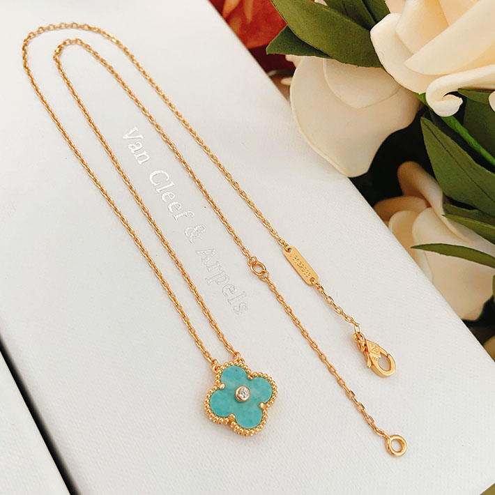 最高級ヴァンクリーフスーパーコピー ヴィンテージアルハンブラ セラドングリーンセーブル 1Pダイヤ セーブル焼 2628795 ヴァン クリーフ&アーペル ネックレス - 画像 (6)