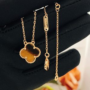 ヴァンクリーフ タイガーズアイ ネックレス