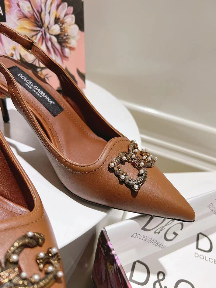 最高級D&Gスーパーコピー ドルチェ&ガッバーナ ヒール6.5cm DG スリングバック パンプス 2026年春夏 新作 2629805 ドルガバ パンプス - 画像 (5)