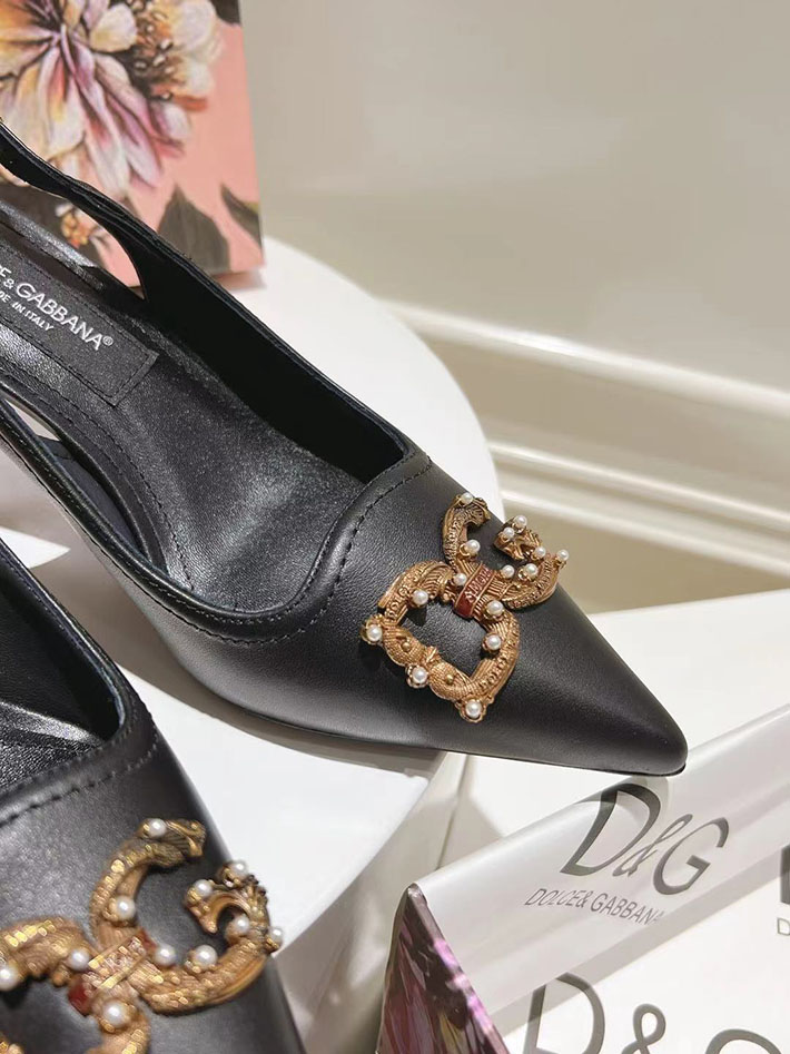 最高級D&Gスーパーコピー ドルチェ&ガッバーナ ヒール6.5cm DG スリングバック パンプス 2026年春夏 新作 2629806 ドルチェ&ガッバーナ パンプス - 画像 (4)