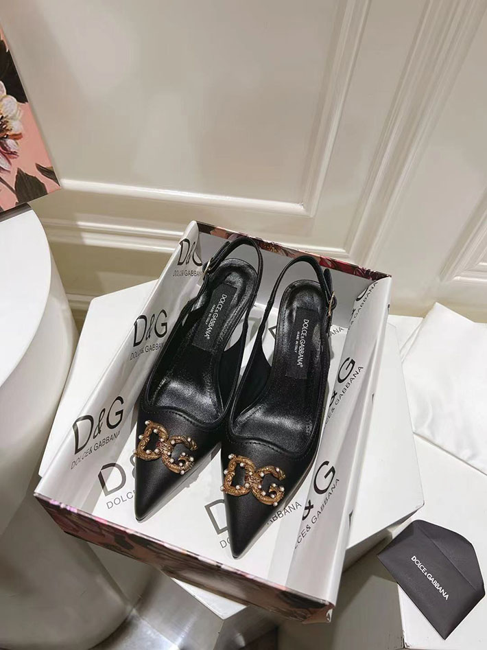 最高級D&Gスーパーコピー ドルチェ&ガッバーナ ヒール6.5cm DG スリングバック パンプス 2026年春夏 新作 2629806 ドルチェ&ガッバーナ パンプス - 画像 (2)