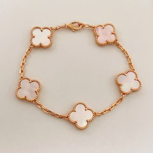 ヴァンクリ ピンク ブレスレット