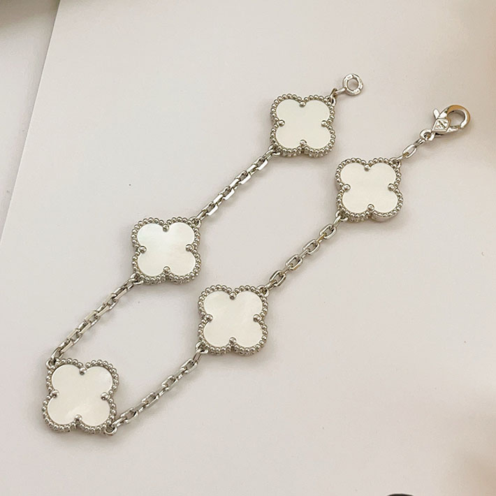 最高級ヴァンクリーフスーパーコピー ヴィンテージ アルハンブラ ブレスレット 5P ホワイトゴールド マザー オブ パール 2628849 ヴァンクリーフ ブレスレット アルハンブラ - 画像 (3)