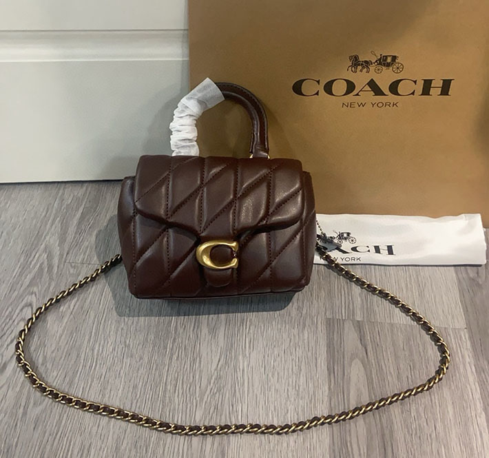 最高級コーチスーパーコピー COACH タビー トップ ハンドル バッグ・キルティング メイプル CCC12 B4MPL コーチ バッグ 斜 めがけ 人気 - 画像 (9)