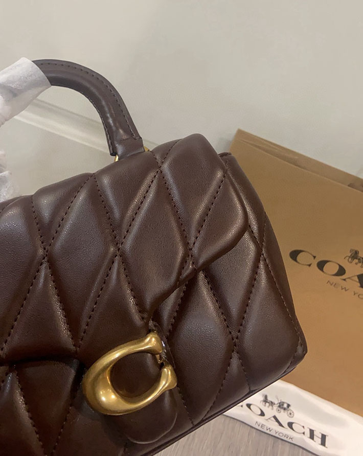 最高級コーチスーパーコピー COACH タビー トップ ハンドル バッグ・キルティング メイプル CCC12 B4MPL コーチ バッグ 斜 めがけ 人気 - 画像 (6)