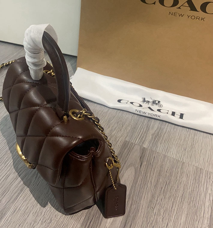 最高級コーチスーパーコピー COACH タビー トップ ハンドル バッグ・キルティング メイプル CCC12 B4MPL コーチ バッグ 斜 めがけ 人気 - 画像 (5)