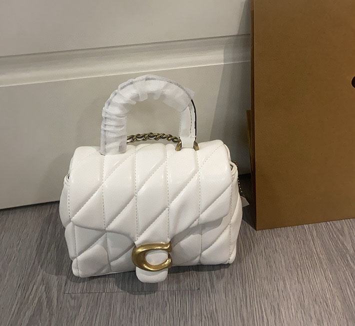 最高級コーチスーパーコピー COACH タビー トップ ハンドル バッグ・キルティング チョーク CCC12 B4/HA レディース コーチ バッグ - 画像 (4)