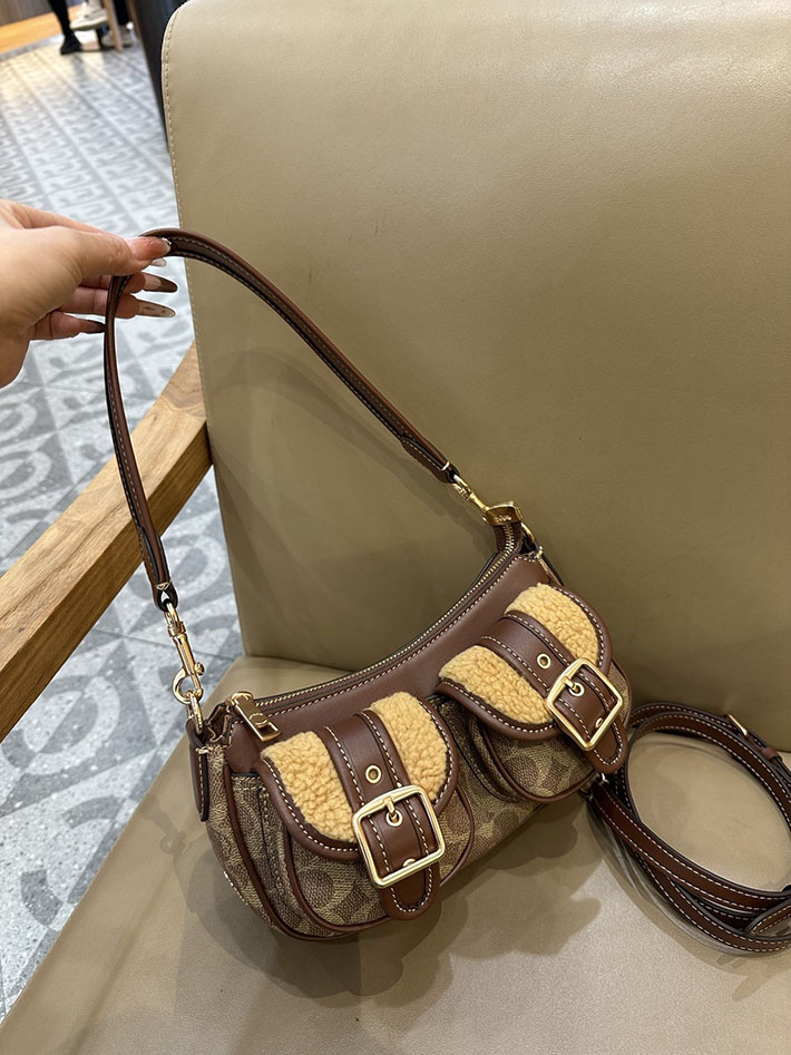最高級コーチスーパーコピー COACH アシュトン バッグ・シグネチャー キャンバス タン ブラウン CCZ24 IMYMX コーチ バッグ 斜 めがけ レディース - 画像 (8)