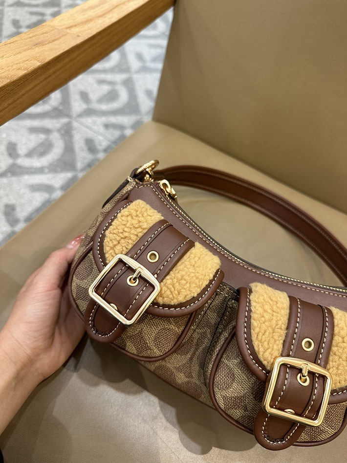 最高級コーチスーパーコピー COACH アシュトン バッグ・シグネチャー キャンバス タン ブラウン CCZ24 IMYMX コーチ バッグ 斜 めがけ レディース - 画像 (4)