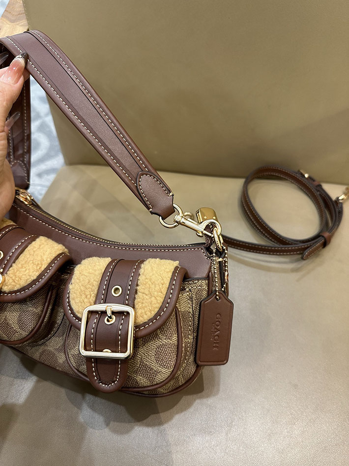 最高級コーチスーパーコピー COACH アシュトン バッグ・シグネチャー キャンバス タン ブラウン CCZ24 IMYMX コーチ バッグ 斜 めがけ レディース - 画像 (3)