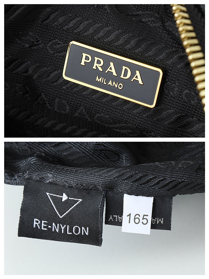 プラダ バッグ レディース PRADA Re-Edition 2005 サフィアーノレザー バッグ ブラック 1BH204_NZV_F0632 プラダ バッグ 人気 ランキング - 画像 (2)